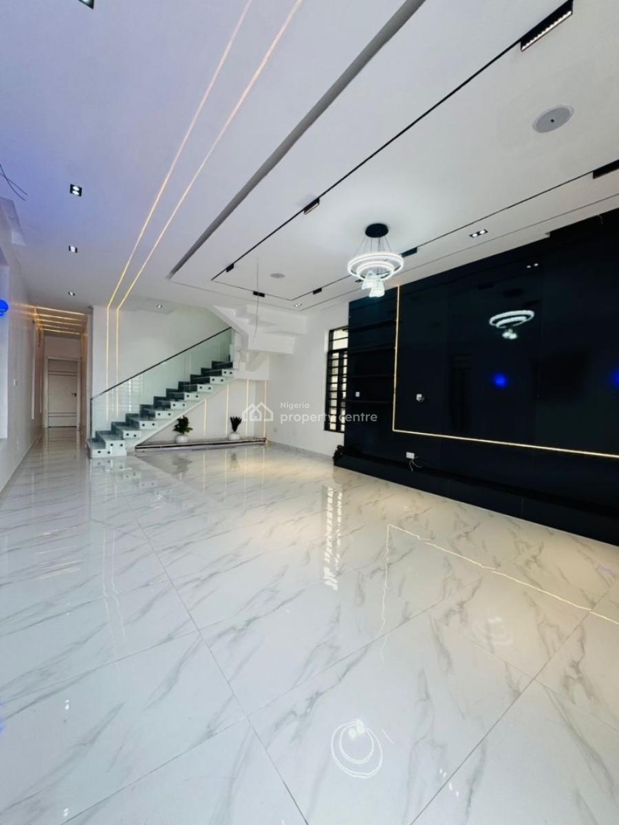 Brand New 5 Bedroom Fully Detached Duplex with Bq and Pool, Chevron, Lekki, Lagos, Detached Duplex for Sale