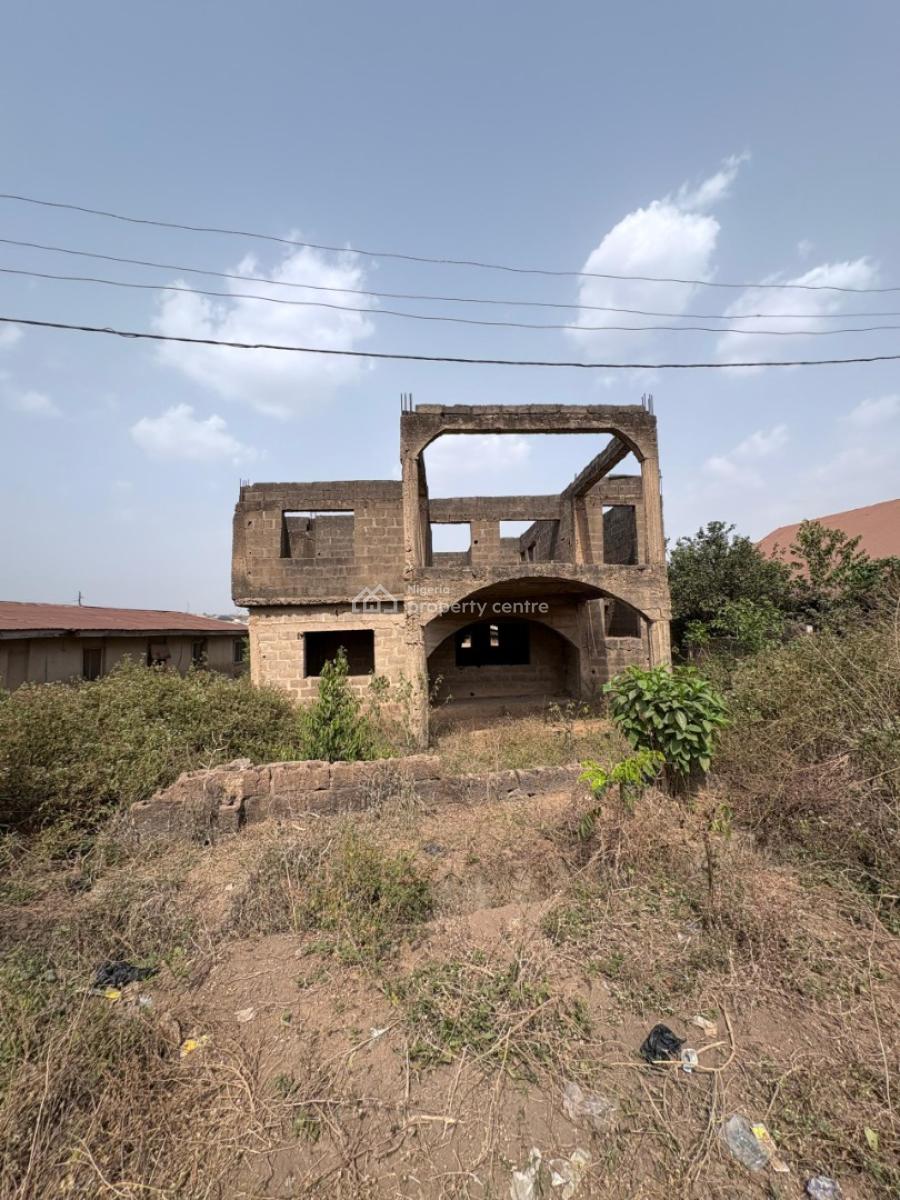 an Uncompleted 5 Bedroom Duplex Sitting, at Kute Area, Off Akala Akobo, Ibadan., Ibadan, Oyo, House for Sale