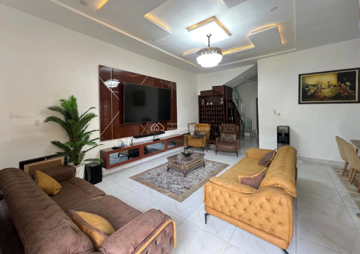 Furnished 4 Bedroom Semi-detached House, Agungi, Lekki, Lagos, Semi-detached Duplex for Rent