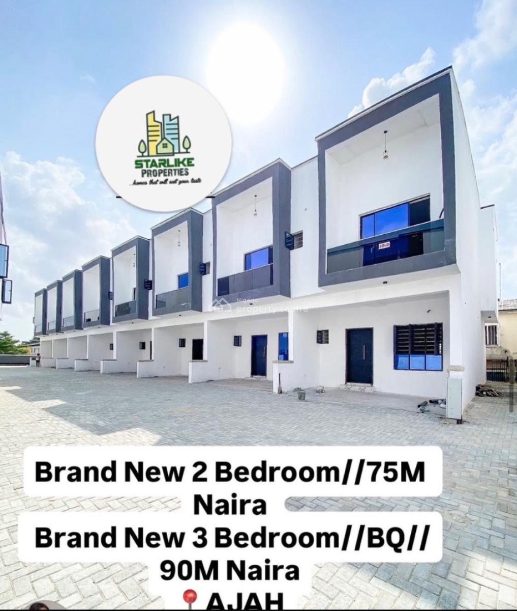 Most Affordable 2-bedroom Terrace Duplex, Ajah, Lagos, Terraced Duplex for Sale