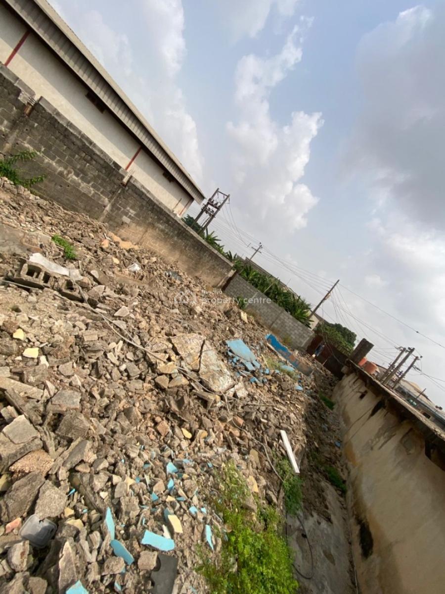 Half Plot of Land 25 Feet By 125 Feet with Borehole in Cool Nice Area, Ahmadiyya, Abule Egba, Agege, Lagos, Mixed-use Land for Sale
