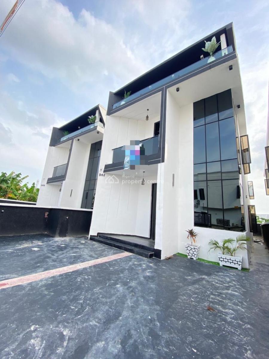 Beautiful 4 Bedroom Detached Duplex with a Bq in a Serene Neighborhood, Sangotedo, Ajah, Lagos, Detached Duplex for Sale