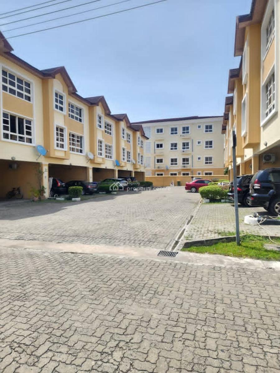 Neatly Used 5 Bedroom Terrace Triplex, Bourdillon Court, Chevron Drive, Lekki, Lagos, Terraced Duplex for Rent