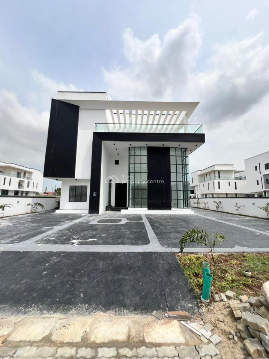 Majestic 6 Bedroom Mansion with Rooftop Terrrace, Pool, Gym, Bq, Study, Ikate, Lekki, Lagos, Block of Flats for Sale