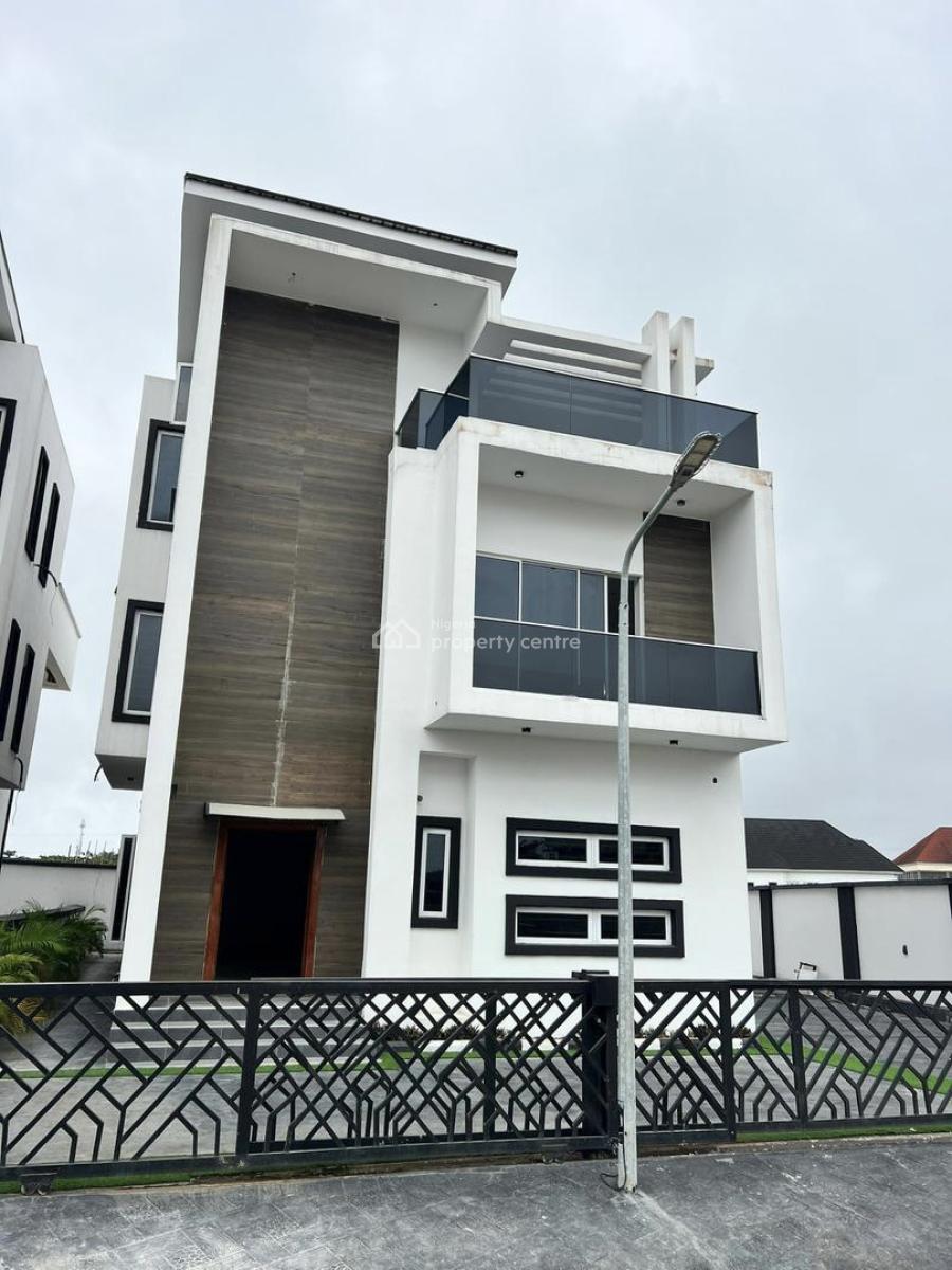 Exquisitely Built 5 Bedroom Fully Detached Duplex with Bq and Pool, Chevron, Lekki, Lagos, Detached Duplex for Sale
