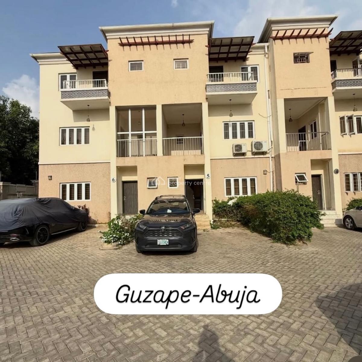 Luxury 4 Bedroom Terrace Duplex with Bq, Guzape District, Abuja, Terraced Duplex for Sale