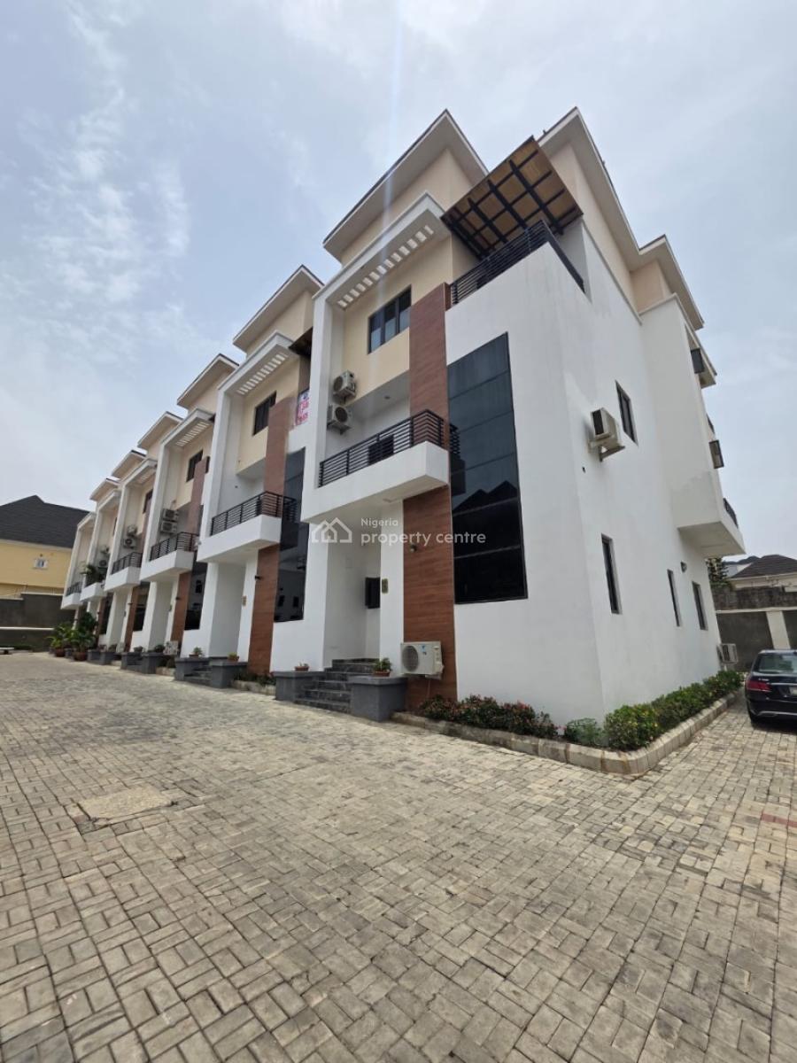 Luxury 4-bedroom Terrace Duplex with Bq in Prime Guzape, Guzape Abuja, Guzape District, Abuja, Terraced Duplex for Sale