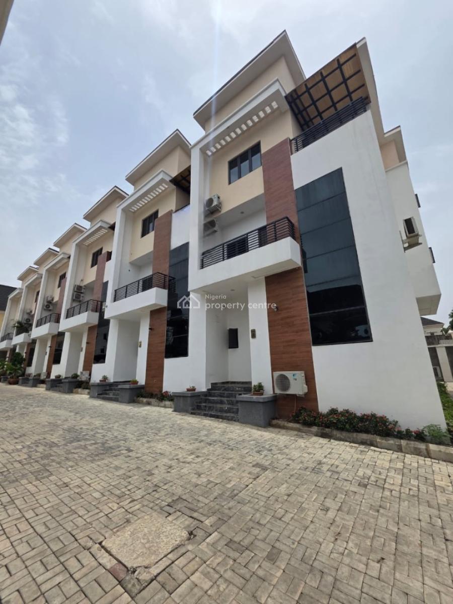 Luxury 4-bedroom Terrace Duplex with Bq in Prime Guzape, Guzape Abuja, Guzape District, Abuja, Terraced Duplex for Sale
