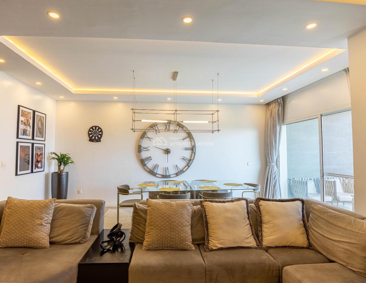 3bedroom Furnished Apartment Wirh a Maid Quarters on 13th Floor, Ikoyi ,lagos , Nigeria, Ikoyi, Lagos, Flat / Apartment for Rent