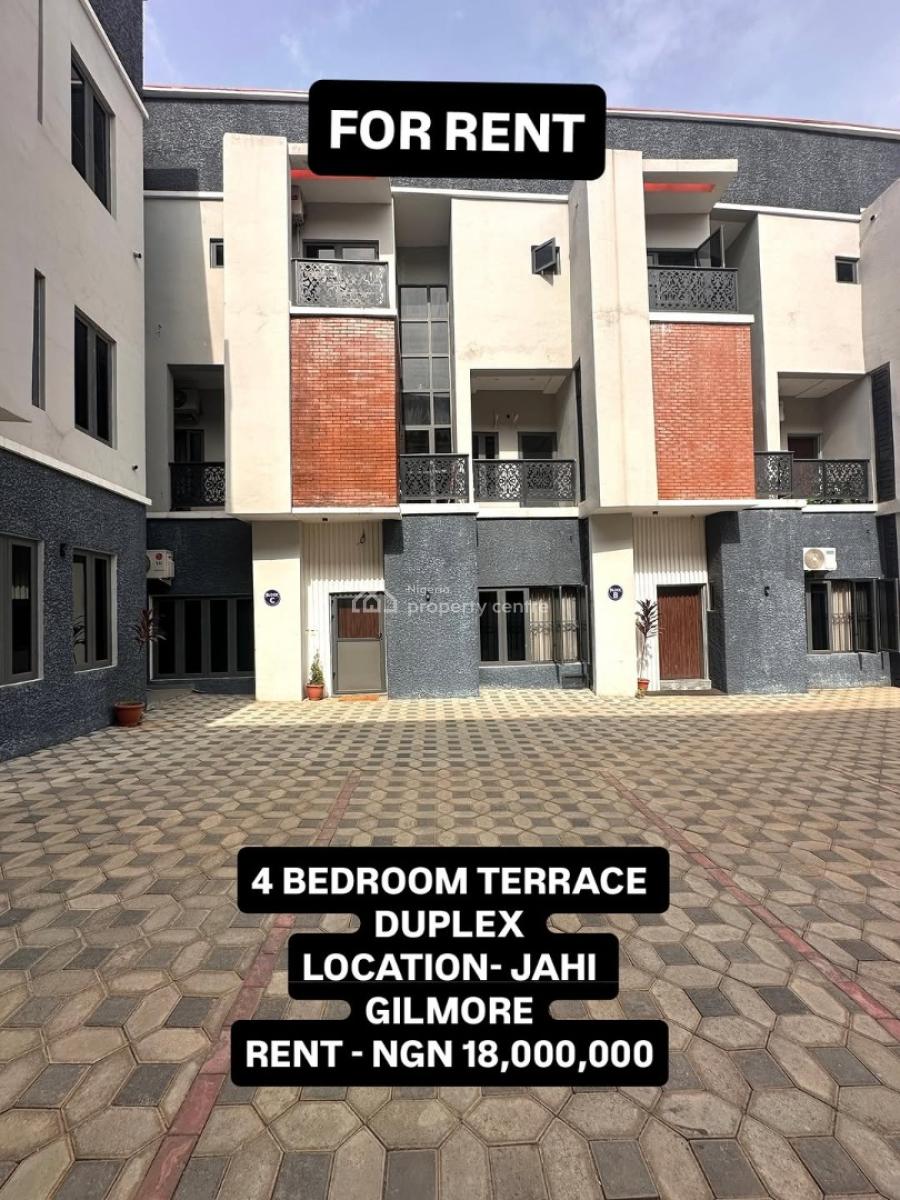 4 Bedroom Terrace Duplex + Bq, Jahi Gilmore Abuja, Jahi, Abuja, Terraced Duplex for Rent