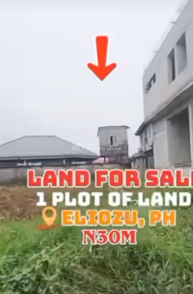 Distress One Plot of Land with Federal Light, Eliozu Portharcourt Rivers State, Port Harcourt, Rivers, Mixed-use Land for Sale