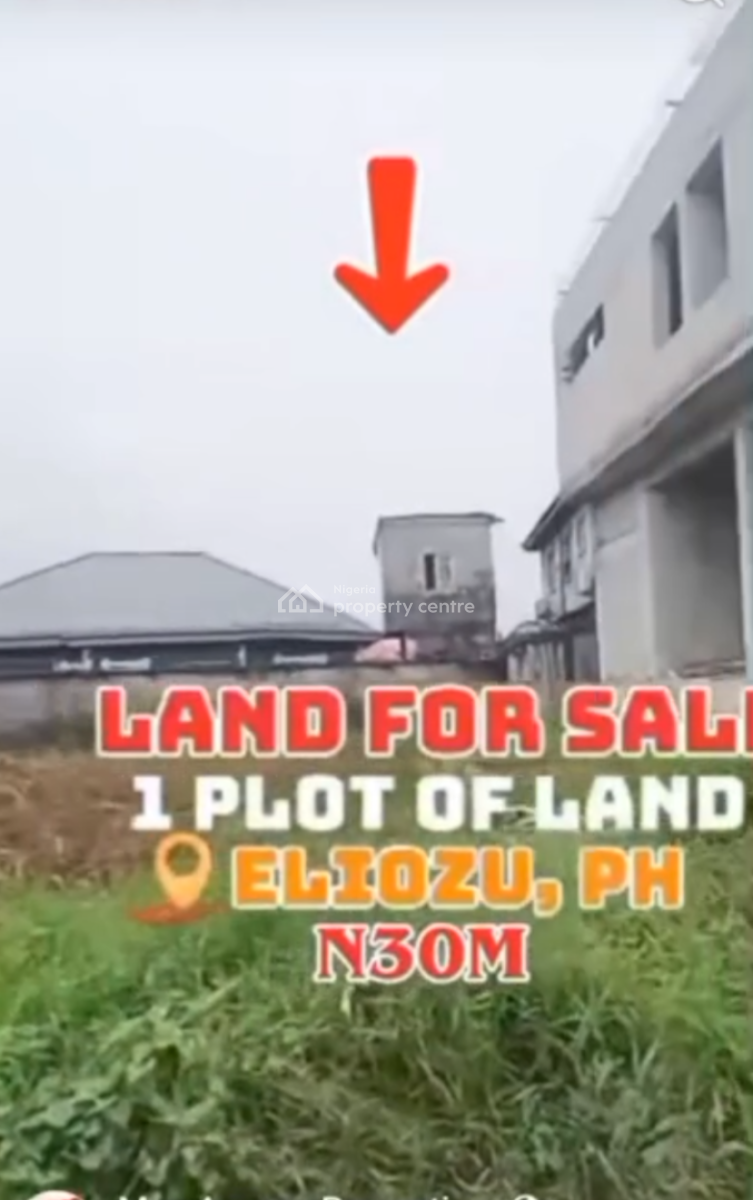 Distress One Plot of Land with Federal Light, Eliozu Portharcourt Rivers State, Port Harcourt, Rivers, Mixed-use Land for Sale