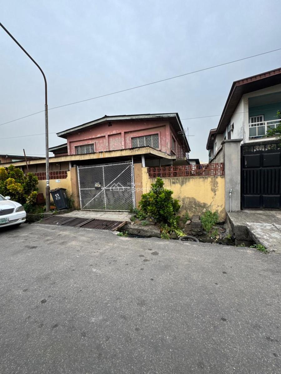 Distress 8 Bedroom Detached House with Mini Flat and Bq, Off Allen, Allen, Ikeja, Lagos, Detached Duplex for Sale