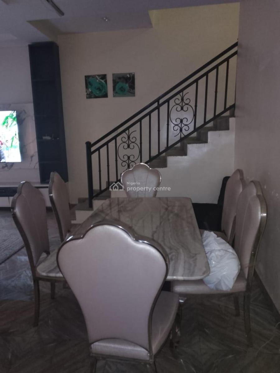 Fully Furnished 4  Bedroom Terrace Duplex with a Room Bq.with Inverter, Orimolade Estate, Adeniyi Jones, Ikeja, Lagos, Terraced Duplex for Rent