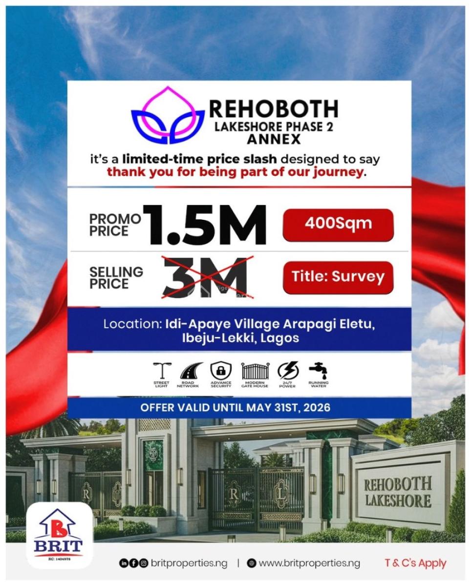 Land Promo Offer: Property, Arapagi Oloko, Ibeju Lekki, Lagos, Residential Land for Sale