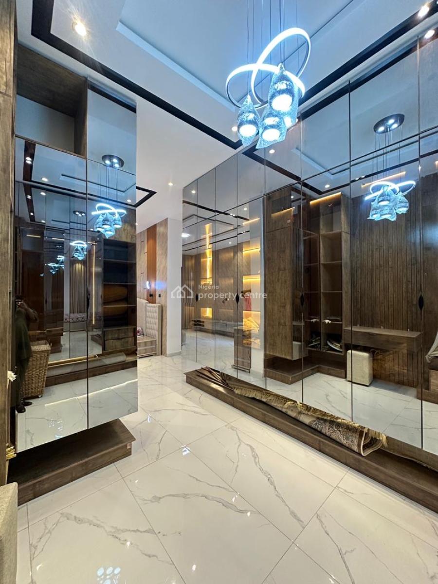 Fully Furnished Spacious 5 Bedroom Fully Detached Duplex with Bq,gym, Ologolo, Lekki, Lagos, Detached Duplex for Sale