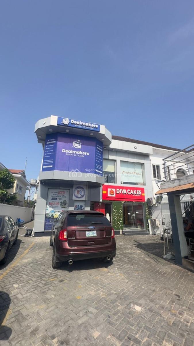 Serviced Commercial 2 Bedroom Flat on a Busy Road, Lekki Phase 1, Lekki, Lagos, Commercial Property for Rent