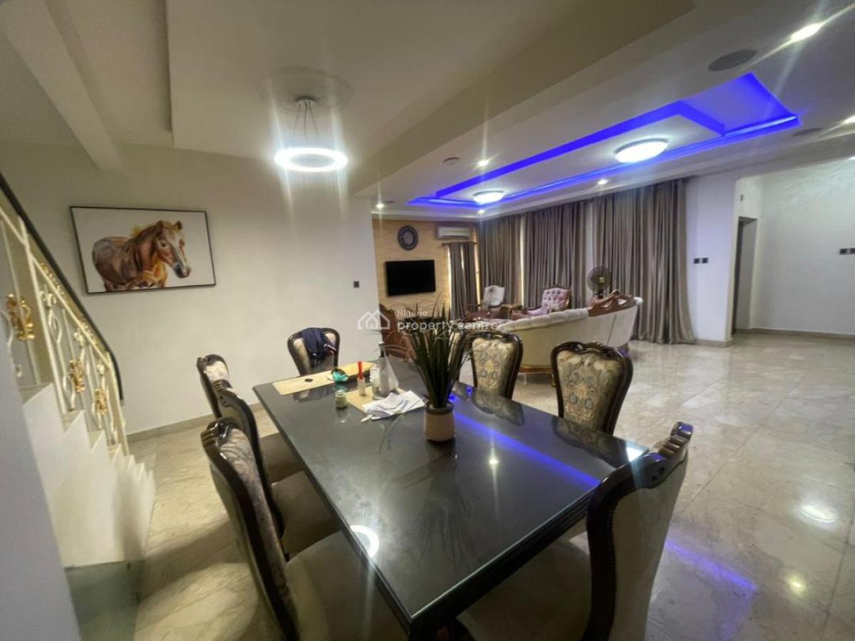 Furnished and Executive 4 Bedroom Duplex with Bq, Cadogan Estate Place, Osapa, Lekki, Lagos, Detached Duplex for Rent