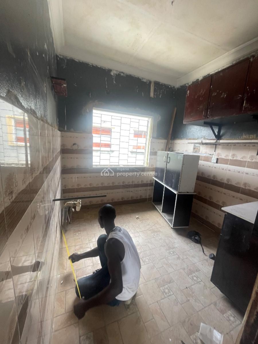 a Newly Renovated 2-bedroom Flat Upstairs (renovation Ongoing)., Off Falolu Surulere Lagos, Surulere, Lagos, House for Rent