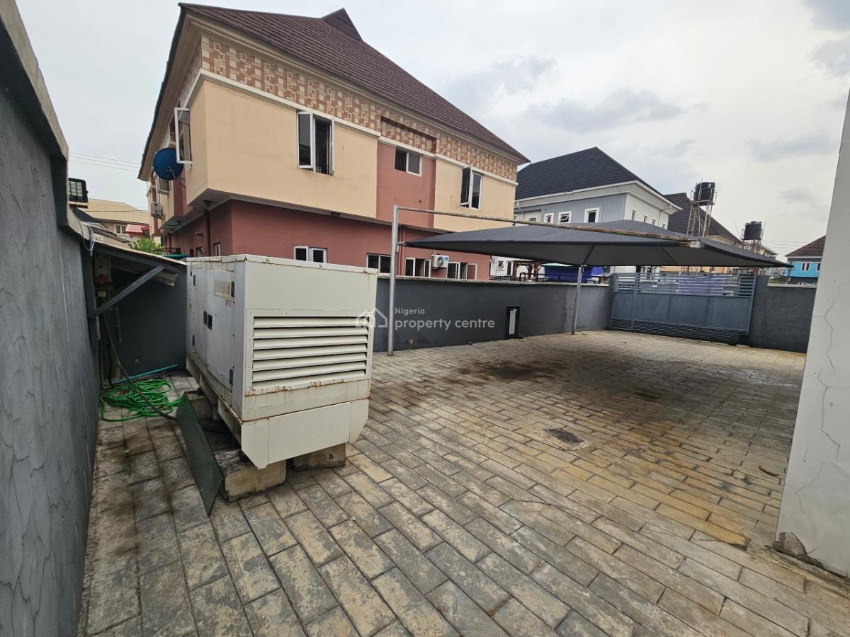 Partly Furnished 4 Bedroom Detached House with a Room Bq, Peace Garden, Gbagada, Lagos, Detached Duplex for Rent