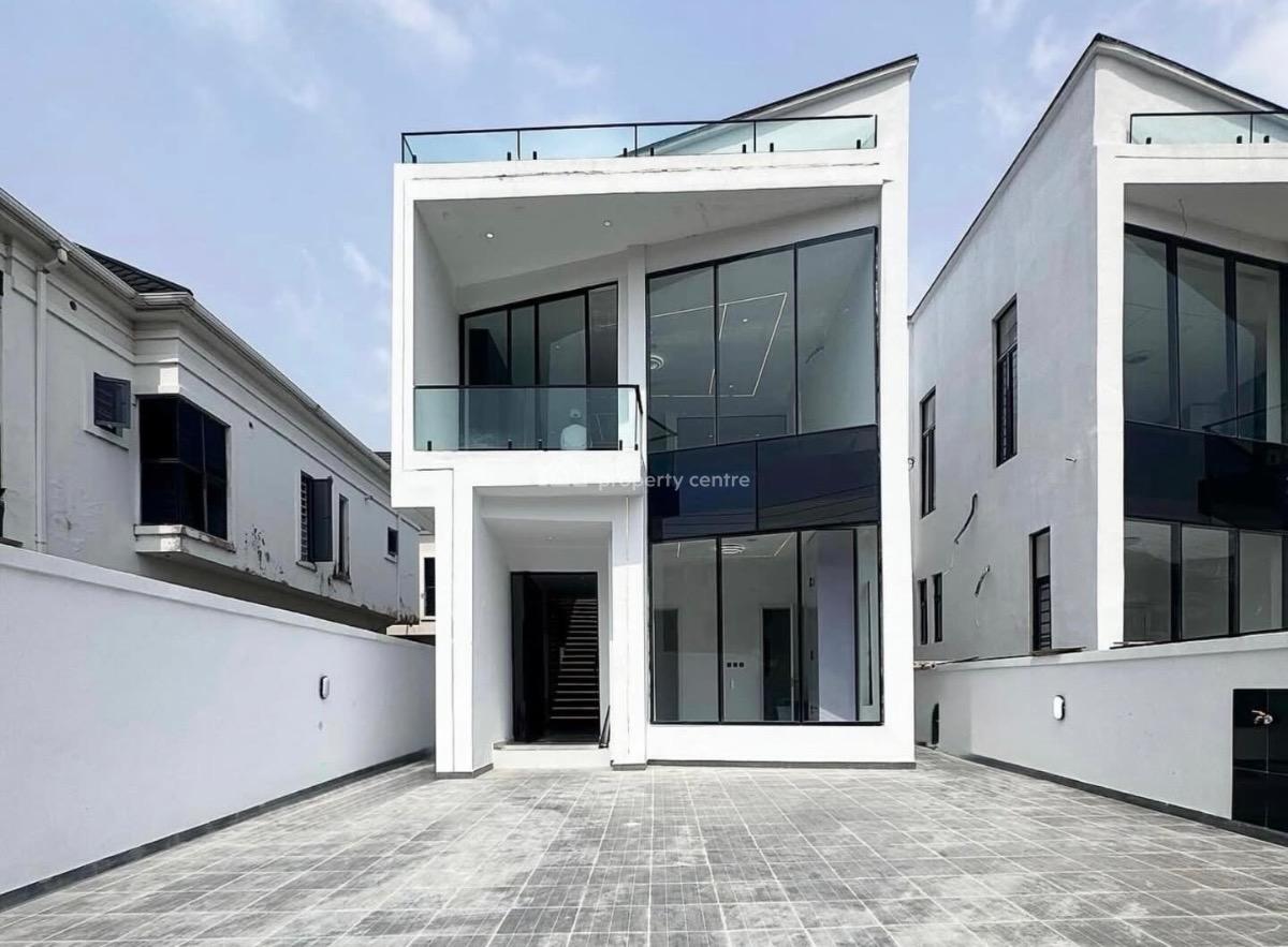Contemporary 5 Bedroom Detached Duplex with Swimming Pool and Bq, Chevron, Lekki, Lagos, Detached Duplex for Sale
