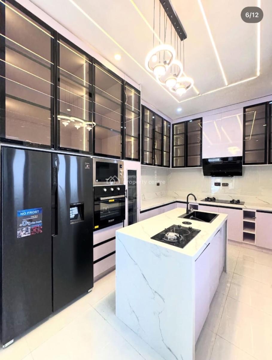 Contemporary 5 Bedroom Detached Duplex with Swimming Pool and Bq, Chevron, Lekki, Lagos, Detached Duplex for Sale