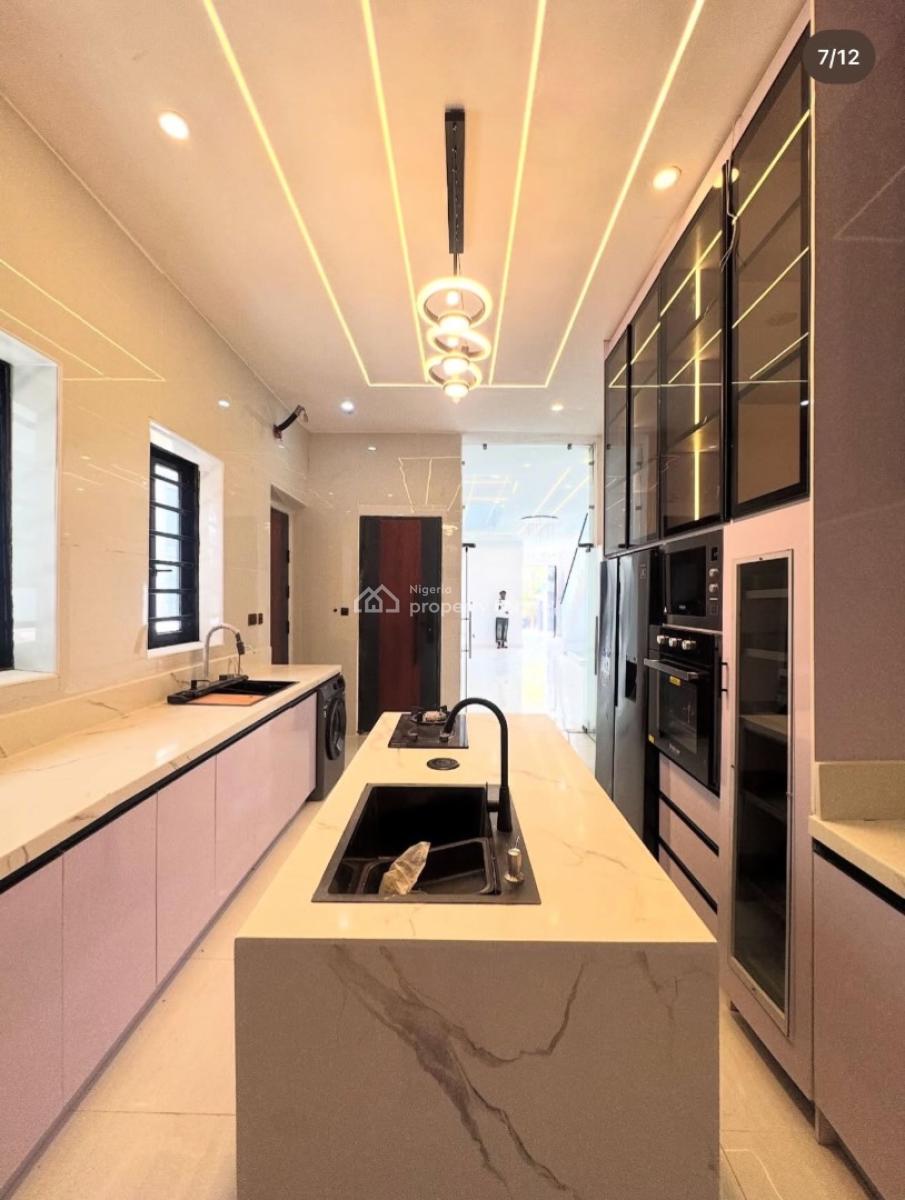 Contemporary 5 Bedroom Detached Duplex with Swimming Pool and Bq, Chevron, Lekki, Lagos, Detached Duplex for Sale