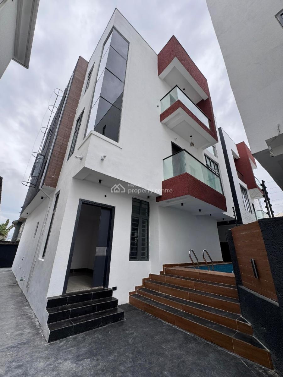 Classy 5  Bedroom Detached Duplex with a Bq  with a Pool, Lekki Phase 1, Lekki, Lagos, Detached Duplex for Sale