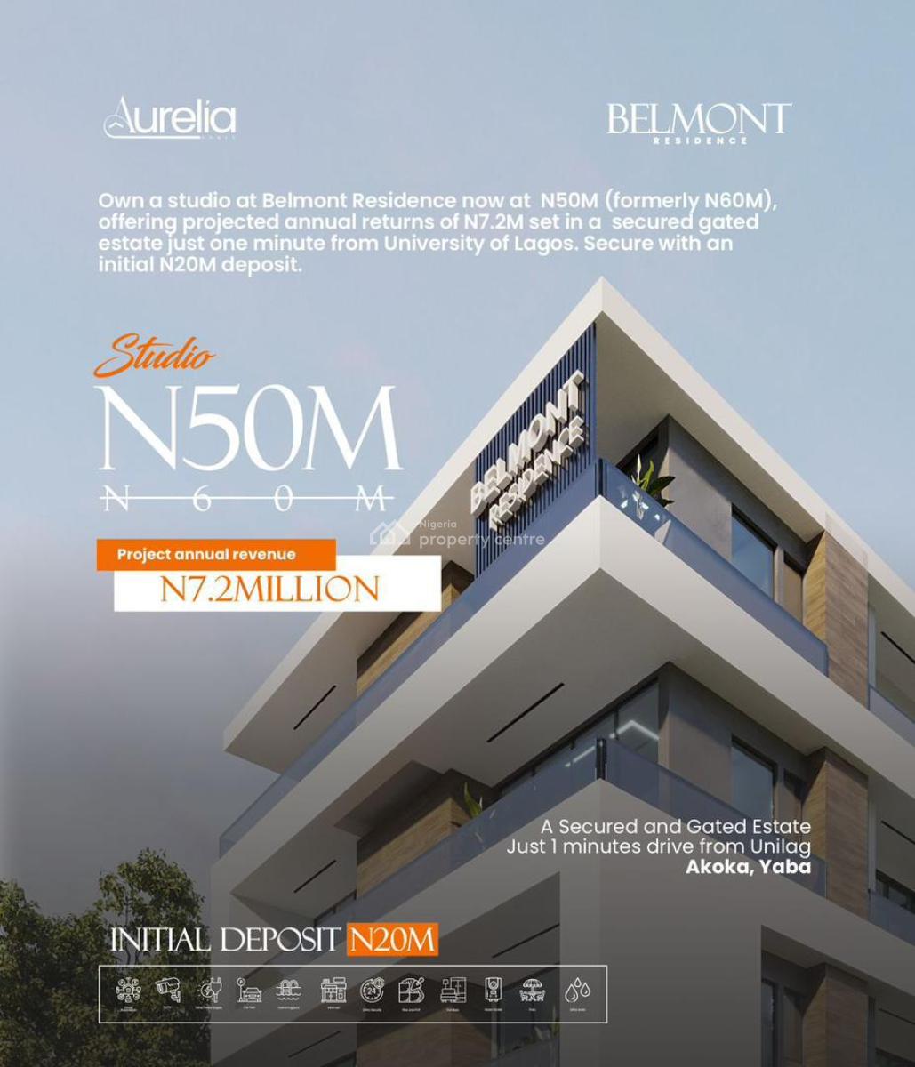 Very Affordable Studio Apartment for Investment Purposes, Akoka, Yaba, Lagos, Flat / Apartment for Sale