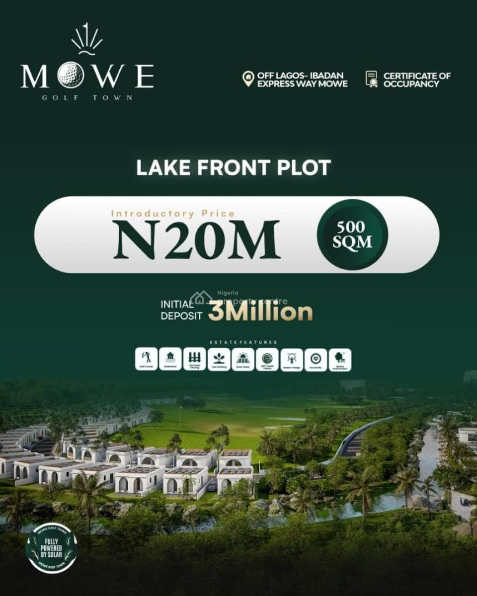 Residential, Commercial and Lakefront Plots in a Premium Estate, Mowe Ofada, Ogun, Mixed-use Land for Sale