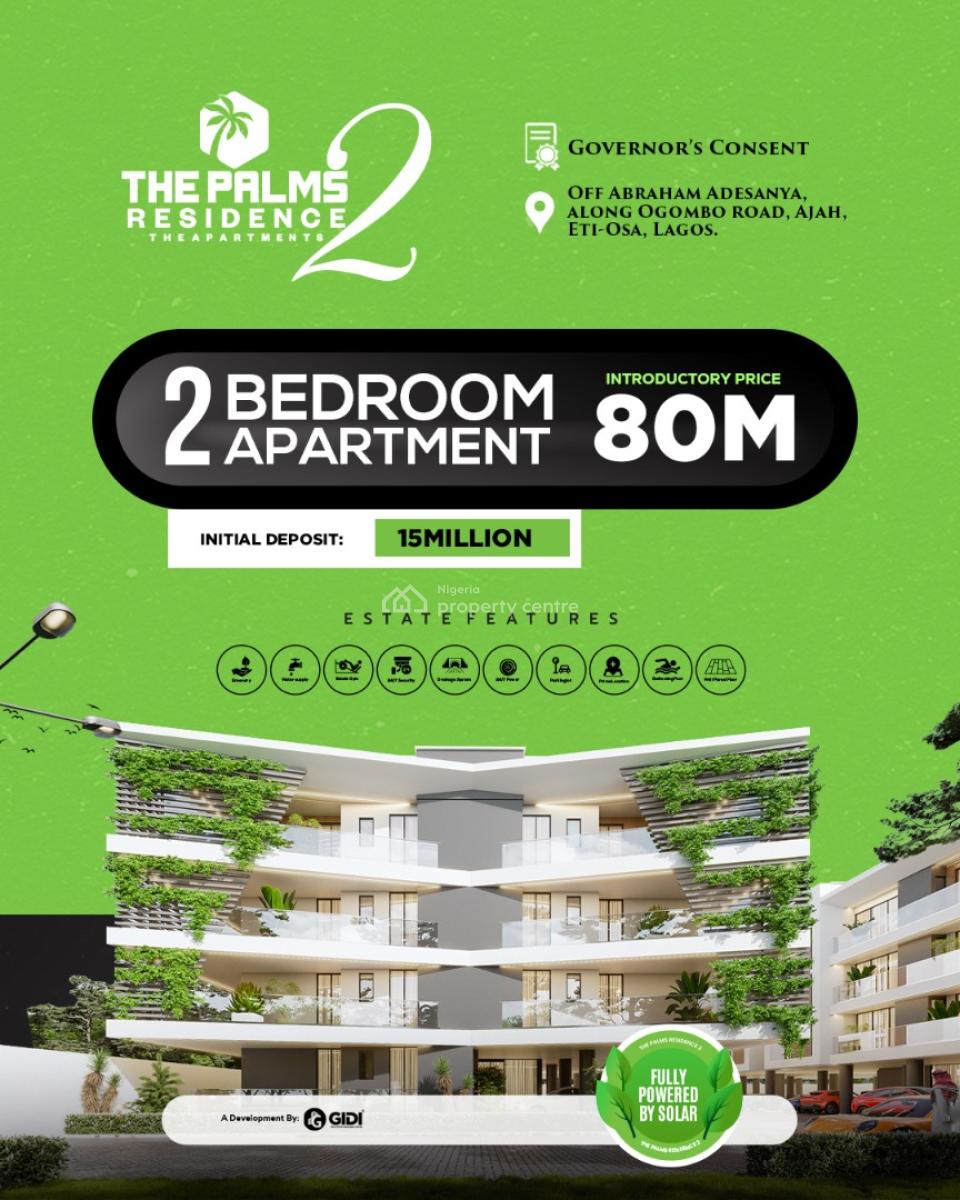 Luxury 1 Bedroom Apartments with Pool and Premium Facilities, The Palms Residence 2 / Off Abraham Adesanya, Along Ogombo Road, Ajah, Lagos, Block of Flats for Sale