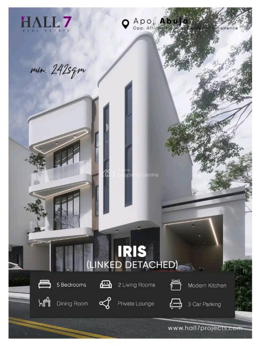 5 Bedroom Semi Detached Duplex, Cape, Apo, Abuja, Residential Land for Sale