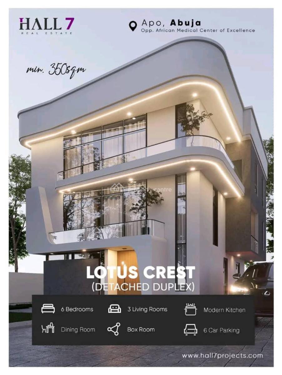 5 Bedroom Semi Detached Duplex, Cape, Apo, Abuja, Residential Land for Sale