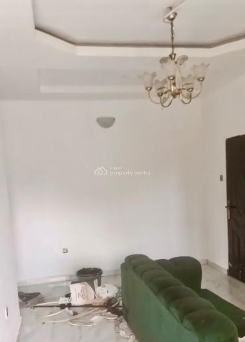 Spacious Upstairs with 2 Toilets: P O P Roof, By The Interlocked Road, Ogombo, Ajah, Lagos, Mini Flat (room and Parlour) for Rent