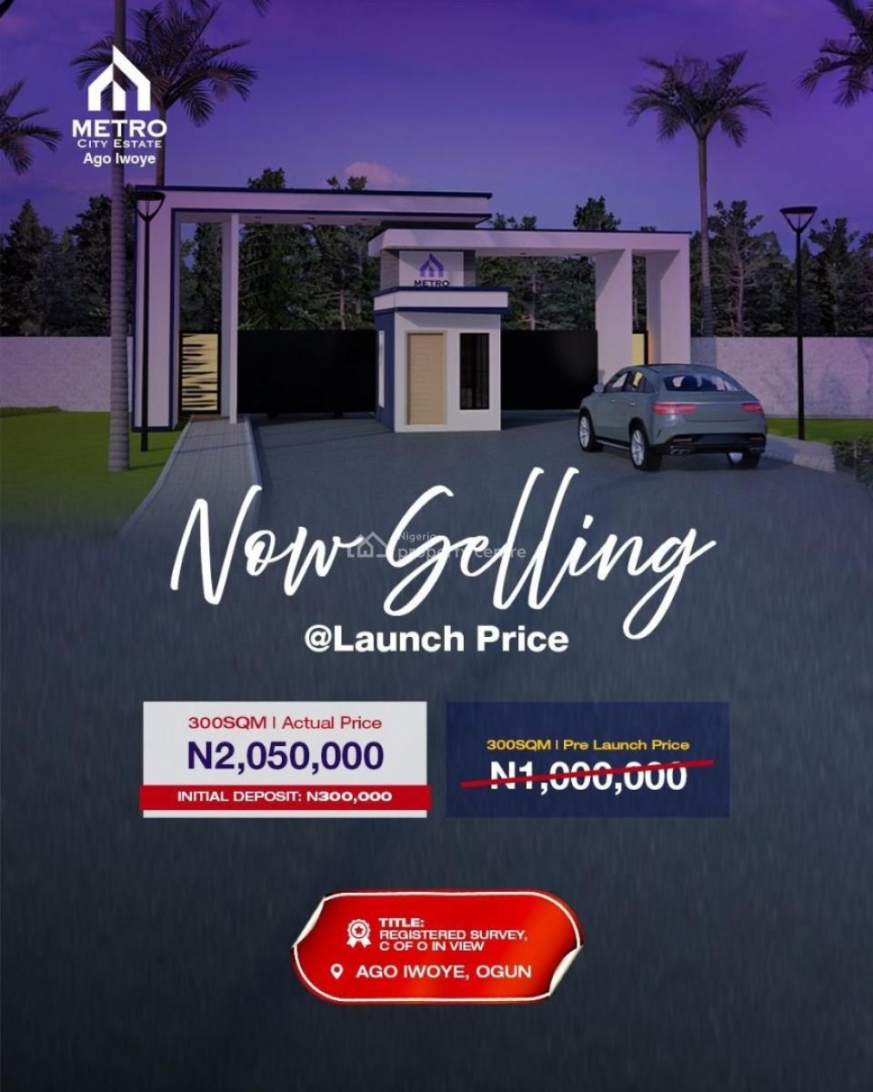 Affordable Residential Plots in a Modern Gated Estate, Metro City Estate / Ago Iwoye, Ijebu North, Ogun, Residential Land for Sale