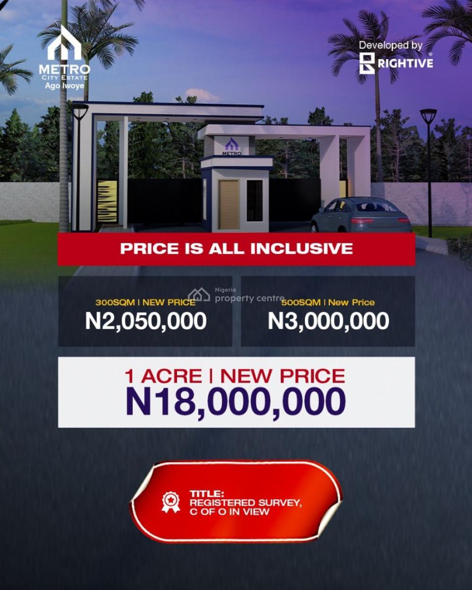 Affordable Residential Plots in a Modern Gated Estate, Metro City Estate / Ago Iwoye, Ijebu North, Ogun, Residential Land for Sale