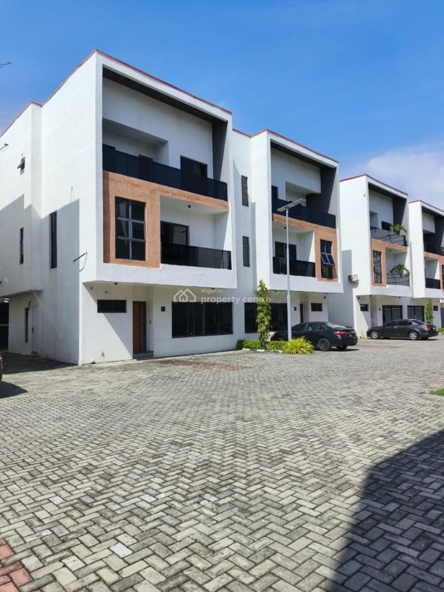Fully Furnished 4 Bedrooms Terraced Duplex with Bq, Lekki Phase 1, Lekki, Lagos, Terraced Duplex for Rent