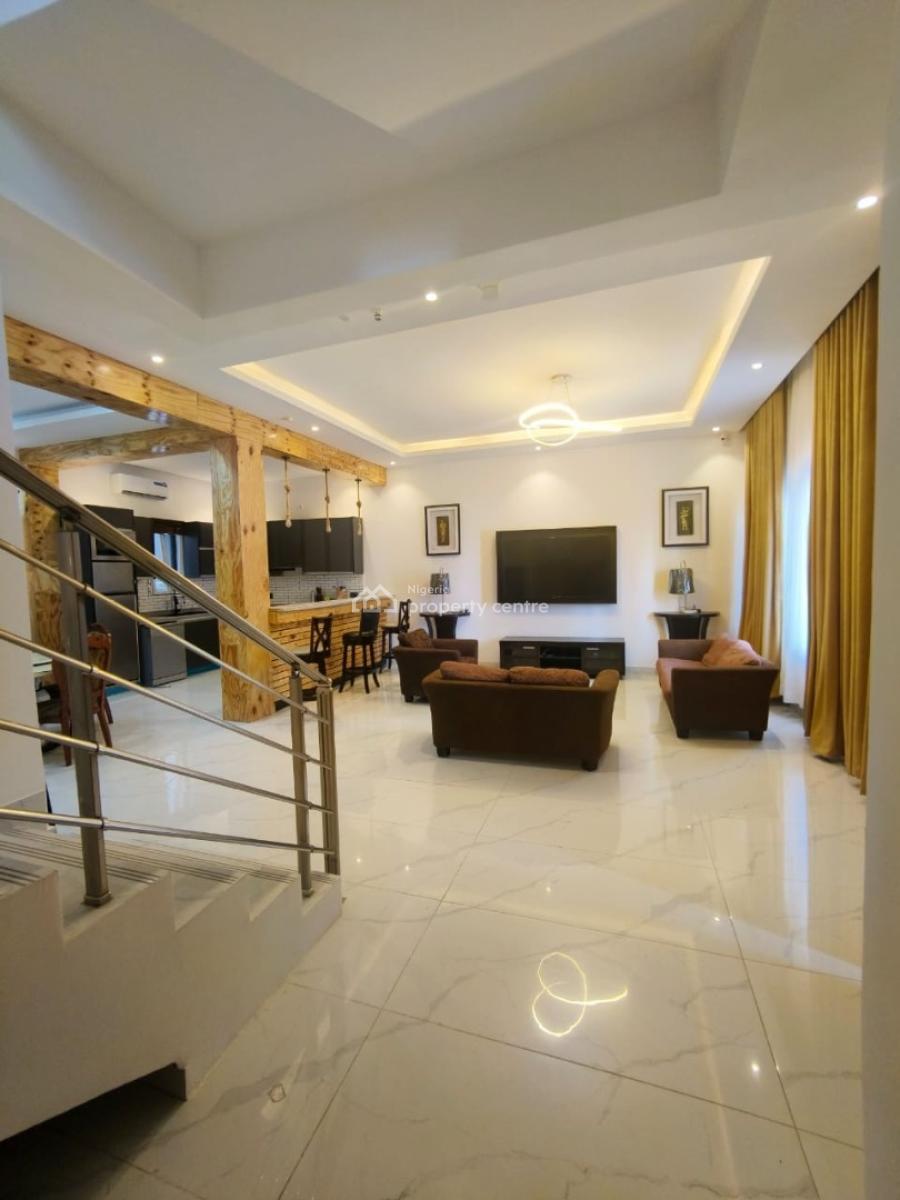 Fully Furnished 4 Bedrooms Terraced Duplex with Bq, Lekki Phase 1, Lekki, Lagos, Terraced Duplex for Rent