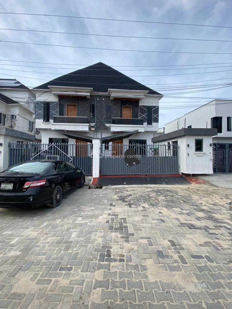 Spacious 4 Bedrooms Semi Detached Duplex with a Room Bq, Orchid Road -gated Estate, Lekki Phase 2, Lekki, Lagos, Semi-detached Duplex for Rent