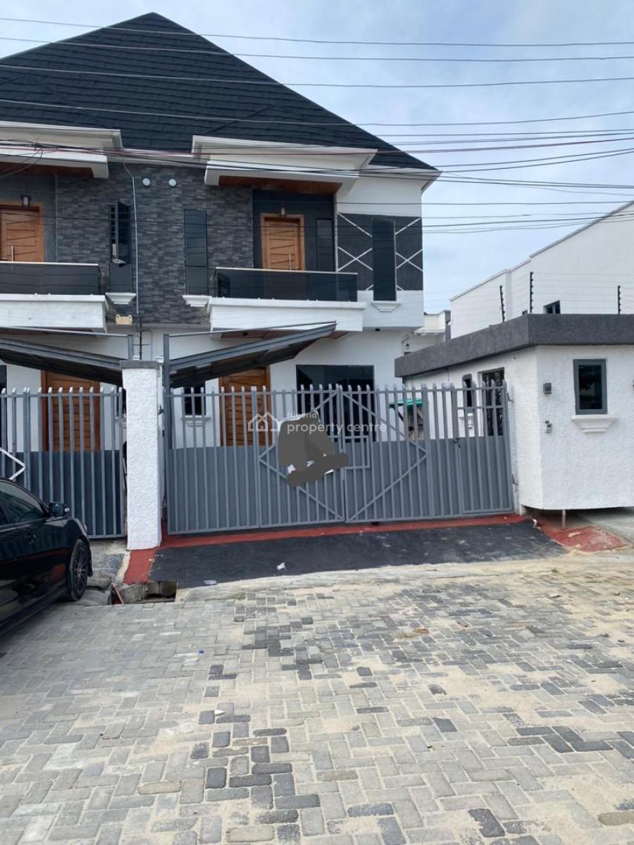 Spacious 4 Bedrooms Semi Detached Duplex with a Room Bq, Orchid Road -gated Estate, Lekki Phase 2, Lekki, Lagos, Semi-detached Duplex for Rent