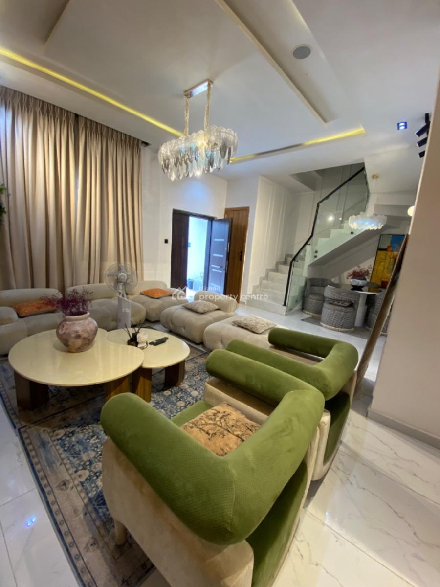 Furnished 4 Bedrooms Terrace Duplex, Orchid Road -gated Estate, Lekki Phase 2, Lekki, Lagos, Terraced Duplex for Rent
