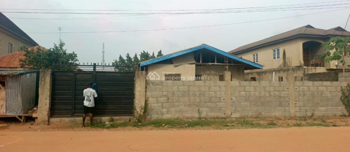 Fenced and Gated Plot of Land with 4 Rooms Tenanent Bungalow and One Bedroom, Aregbede Estate, Wawa, Berger, Arepo, Ogun, Detached Bungalow for Sale