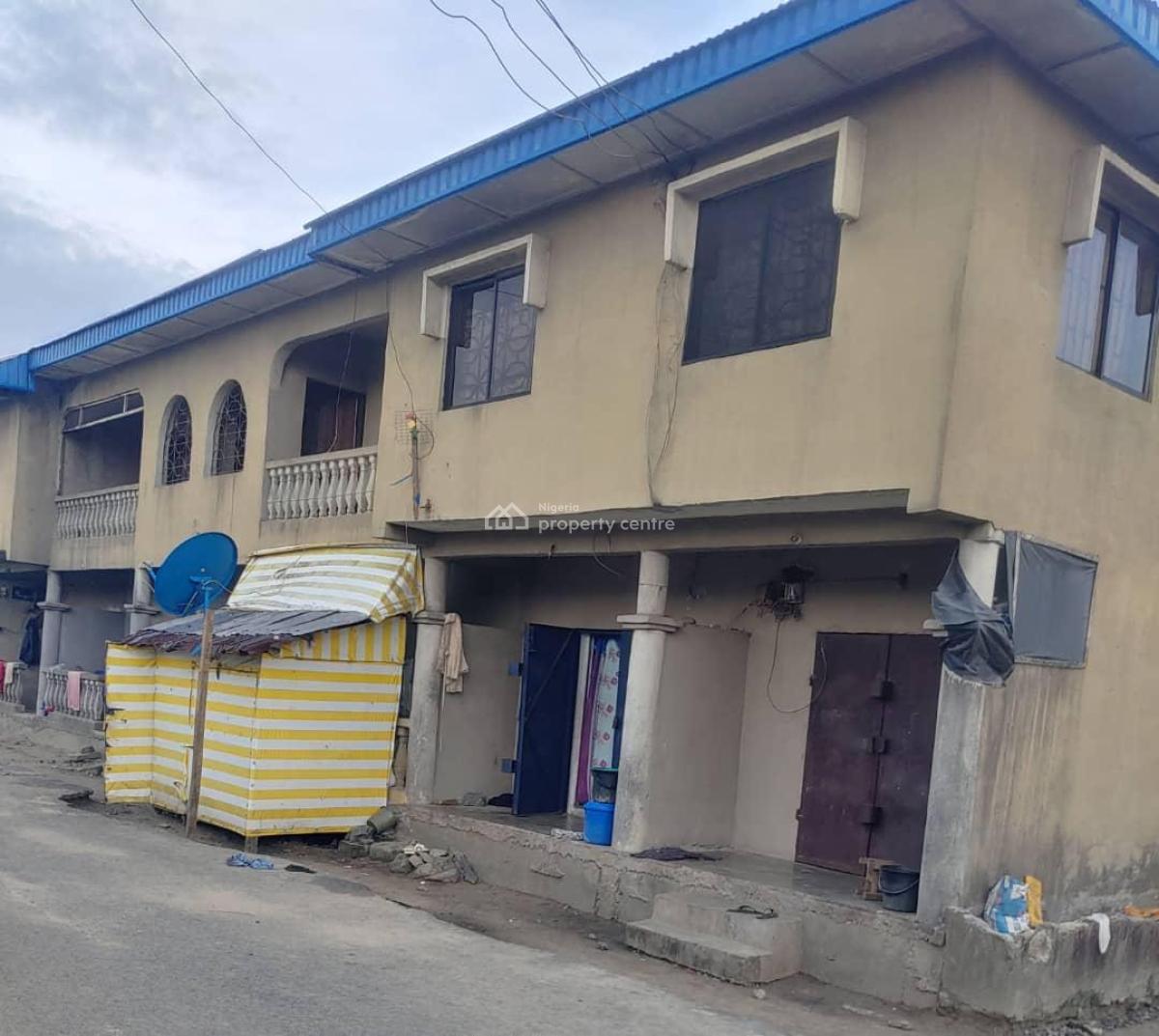 Duplex with 2 Units of 3 Bedroom Flat, 4 Selfcon and 2 Shops, Jacob’s Street, Ibeno, Akwa Ibom, Terraced Duplex for Sale