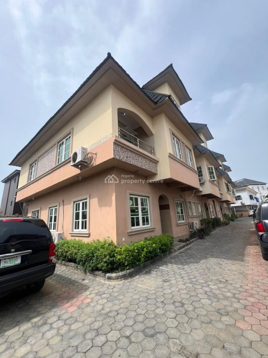 Premium Luxury 4bedroom Terrace Duplex with Bq in a Secure Estate, Lekki County Ikota, Lekki, Lagos, Terraced Duplex for Rent