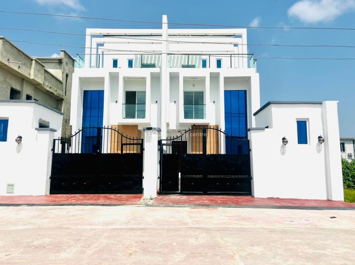 Distress Distress Luxury 2 Floors 5-bedroom Duplex with Bq, Monastery Road, Ajah with Cofo and Building Approval, Sangotedo, Ajah, Lagos, Detached Duplex for Sale