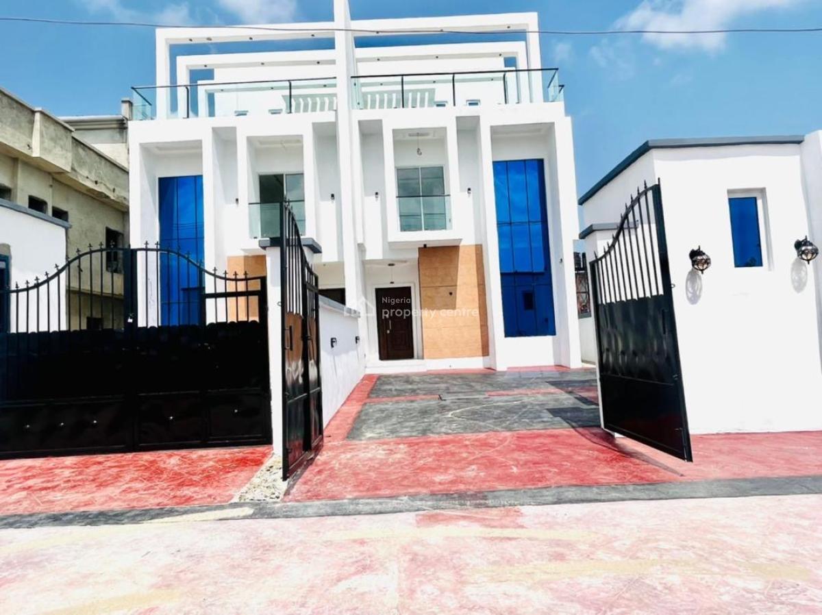 Distress Distress Luxury 2 Floors 5-bedroom Duplex with Bq, Monastery Road, Ajah with Cofo and Building Approval, Sangotedo, Ajah, Lagos, Detached Duplex for Sale