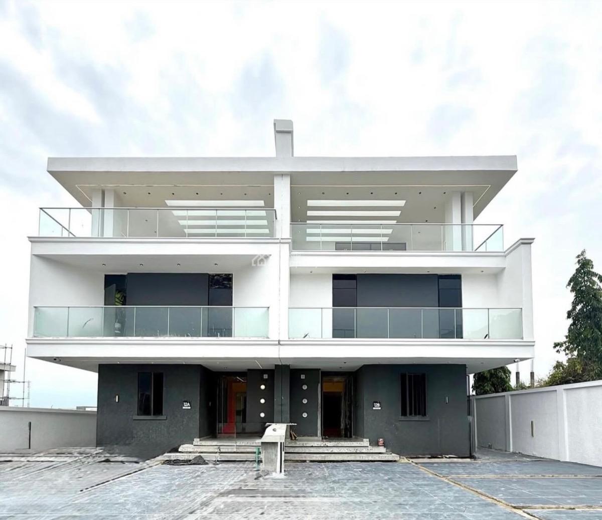 Stunning 5 Bedroom Semi Detached Duplex with Bq, Hampston Bay Estate, Lekki, Lagos, Semi-detached Duplex for Sale