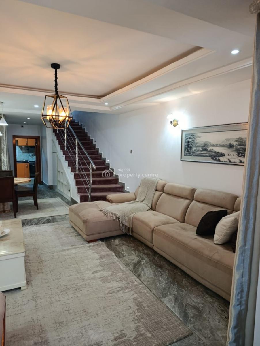 Furnished and Serviced 4 Bedroom Terrace Duplex with Bq, Katampe Extension, Katampe, Abuja, Terraced Duplex for Rent