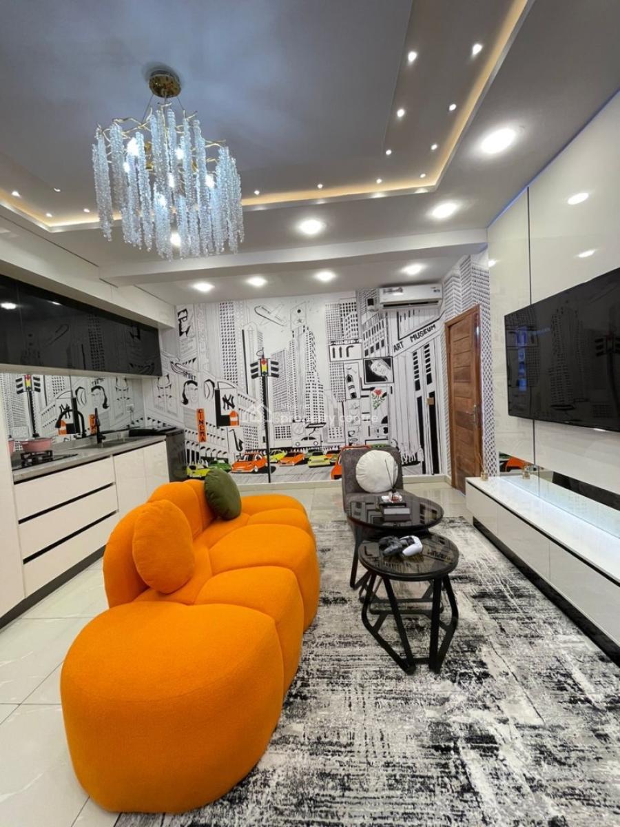 Beautiful 1bedroom Penthouse with Bathtub , Ps5 ,private Spacious Co, Lekki Phase 1, Lekki, Lagos, Flat / Apartment Short Let