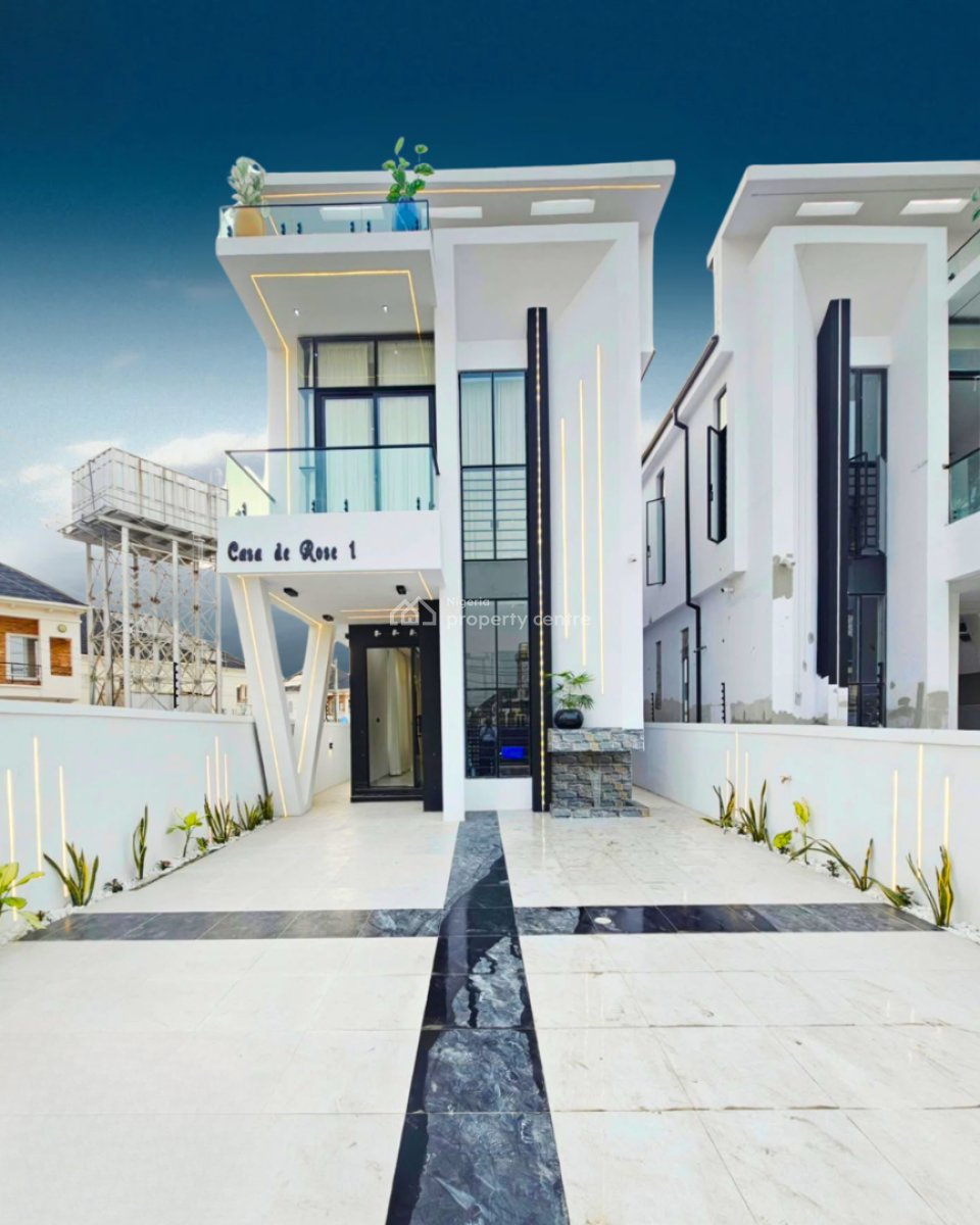 Modern Design 5 Bedroom Detached Duplex with Swimming Pool and Bq, in a Secured Estate in Ikota Lekki Behind Mega Chicken, Ikota, Lekki, Lagos, Detached Duplex for Sale